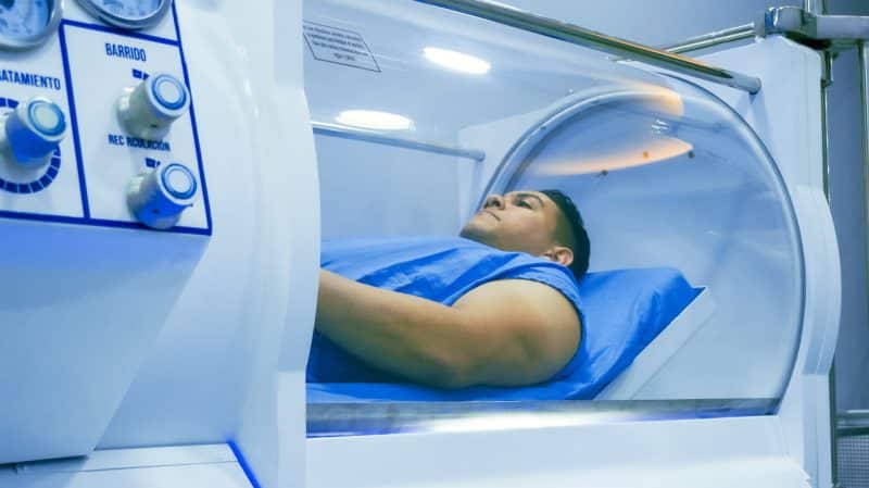 Oxygen therapy improves sports fitness and recovery in athletes.