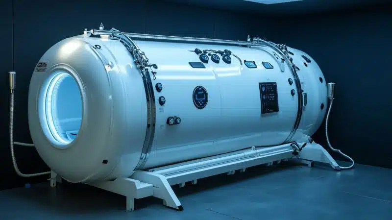 How grounding for static electricity improves safety in oxygen chambers.