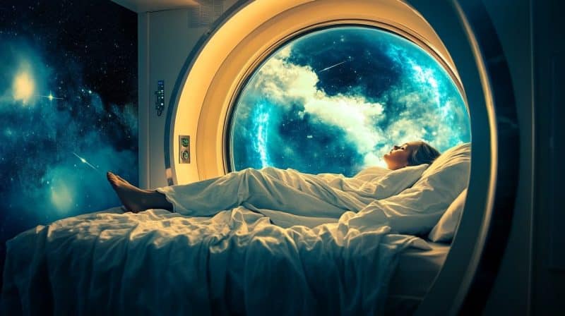 Hyperbaric chamber setup designed for sleep therapy