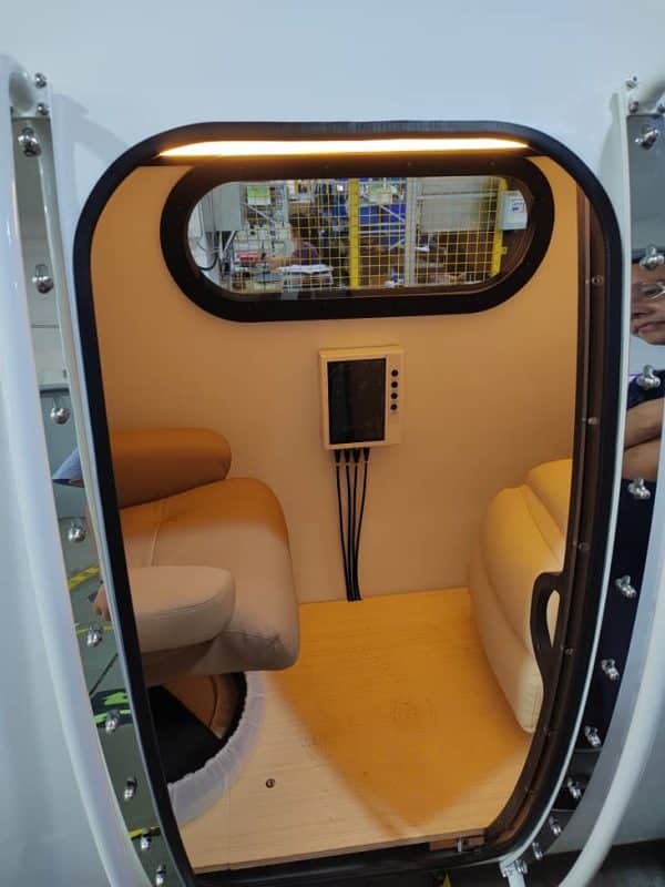 40 inch Multiplace hyperbaric chamber 2 person